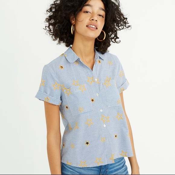 Madewell Embroidered Star Striped Shirt - Picture 3 of 8
